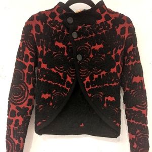 Desigual cropped sweater with three buttons